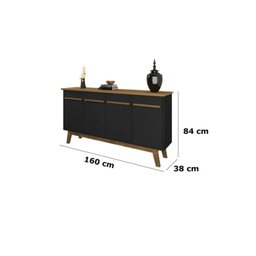 Aparador Buffet Opala:cinamomo/preto Fosco - 3