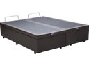 Ver imagem 1 de Cama Báu Box Base Casal Bipartido Sintético Marrom com Pistão a Gás. Rc
