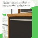 Ver imagem 7 de Cozinha Compacta para Cooktop 6 Peças 12 Portas 2 Gavetas Paris Sallêto Móveis