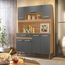 Ver imagem 1 de Cozinha Compacta Magazin 120cm Freijó Chumbo Nicioli