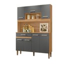 Ver imagem 2 de Cozinha Compacta Magazin 120cm Freijó Chumbo Nicioli