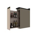 Ver imagem 4 de Módulo Cozinha Henn Connect Balcão c/ Porta Condimentos s/ Tampo Duna/Cristal