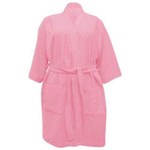 Roupão Feminino Aveludado Inverno Macio Adulto Tam P Rosa