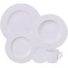 Aparelho de Jantar Tramontina Ingrid 20 Peças Porcelana Decorada Branco - 1