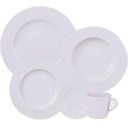 Ver imagem 1 de Aparelho de Jantar Tramontina Ingrid 20 Peças Porcelana Decorada Branco