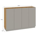 Ver imagem 4 de Buffet Aparador 120cm 4 Portas Retrô Fellicci
