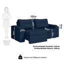 Ver imagem 3 de Sofá Retrátil e Reclinável 3 Lugares com Porta Copos 230cm Tobago Yescasa