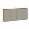 Buffet Aparador 180cm 4 Portas Retrô Fellicci - 4