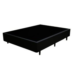 Cama Box Casal Colchão Mola Bonnel + Box Sintético Preto 62x138x188 - 10