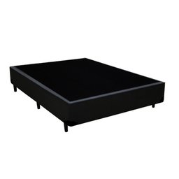 Cama Box Casal Colchão Mola Bonnel + Box Sintético Preto 62x138x188 - 4