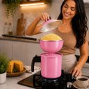 Ver imagem 5 de Cuscuzeira Individual Pequena com Cabo Panela:Rosa