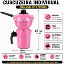 Ver imagem 3 de Cuscuzeira Individual Pequena com Cabo Panela:Rosa