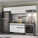 Ver imagem 3 de Armário de Cozinha Compacta 260cm Veneza Multimóveis V3697 Branco/Preto