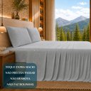 Ver imagem 5 de Jogo Cama Queen Romantic 300 Fios Bordado Inglês Super Macio:Cinza