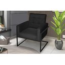 Ver imagem 1 de Poltrona Cadeira Decorativa resistente com Base de ferro para Escritório