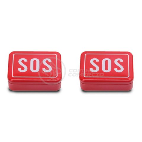 2 Mini Kits Sos Camping Tz-02 Lata de Ferramentas Compacta para Acampar Sobrevivência Selva:colorido