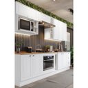 Ver mais imagens de Cozinha Modulada 300cm com Espaço para Cooktop Forno de Embutir e Nicho de Micro-ondas Americana Hen