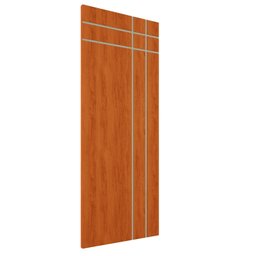 Porta de Madeira Frisada U.v 210cm X 80cm - R40t:mogno - 1