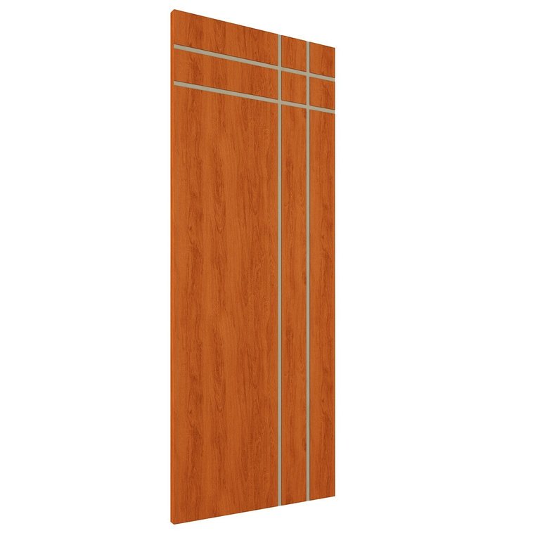 Porta de Madeira Frisada U.v 210cm X 80cm - R40t:mogno Porta de Madeira Frisada U.v 210cm X 80cm - R40t:mogno