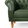 Sofá Chesterfield Duque 2 Lugares Couro Verde - 4