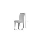 Ver imagem 4 de Conjunto Sala de Jantar Mesa Tampo em MDF 6 Cadeiras Marrom/Off White/Imbuia