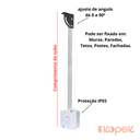 Ver imagem 2 de Suporte para Câmera Dome ou Bullet Cftv - 50cm