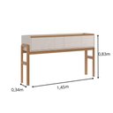 Ver imagem 4 de Aparador Elegance Lukaliam 2 Gavetas Madeira Maciça