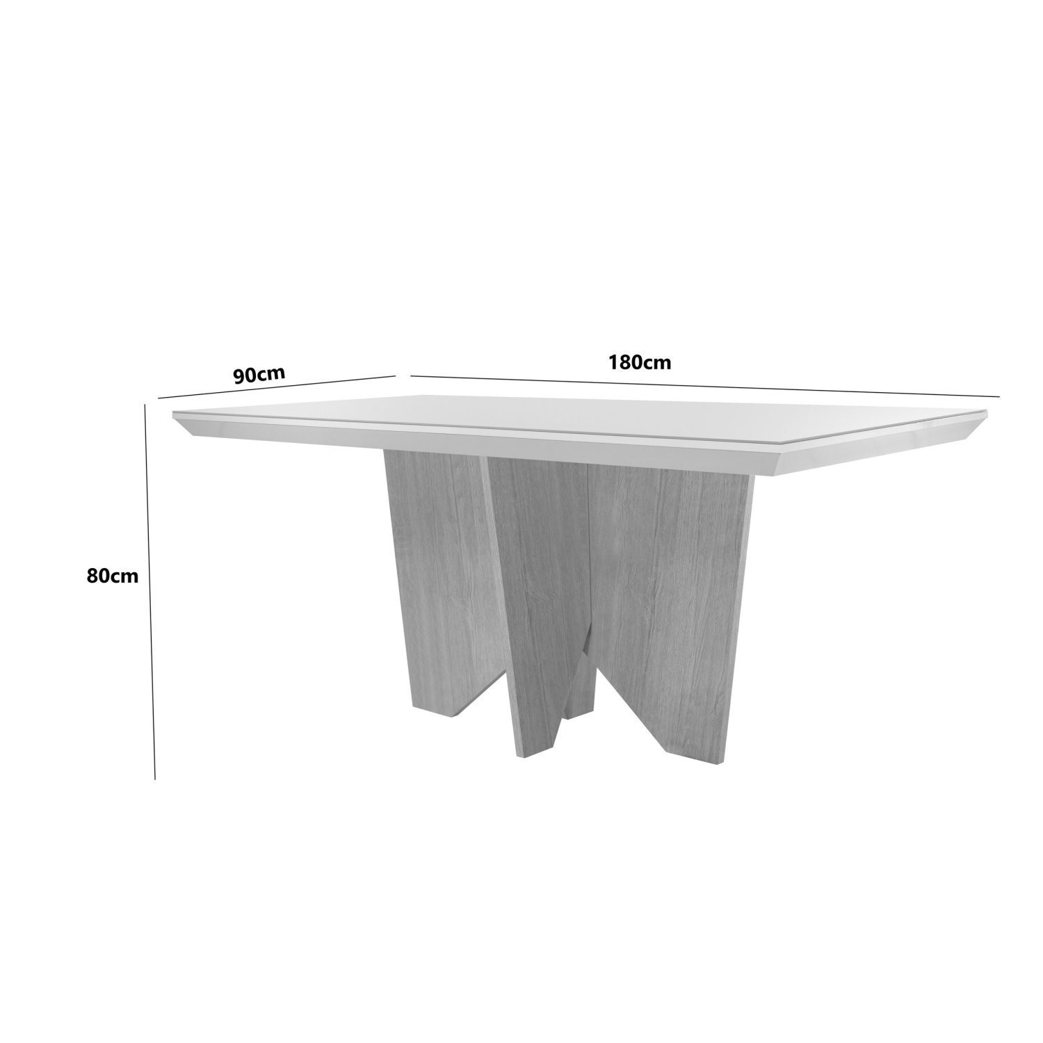 Conjunto Sala de Jantar Mesa Tampo em MDF 6 Cadeiras  - 3