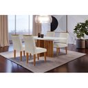 Ver imagem 1 de Conjunto Sala de Jantar Mesa Tampo em MDF 4 Cadeiras 