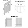 Painel e Rack Ripado com LED Nobre 185 Naturale Off White - Gelius - 7