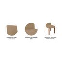 Ver imagem 6 de Mesa Sala Maitê 130 + 4 Cad Maia Cinamomo/Bege Cimol