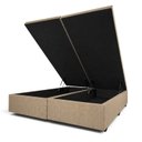 Ver imagem 5 de Base Box Baú King Bipartida Linho 1,93x2,03