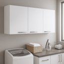 Ver imagem 2 de Armário Multiuso Aéreo 3 Portas Essencial Branco