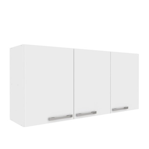 Armário Multiuso Aéreo 3 Portas Essencial Branco