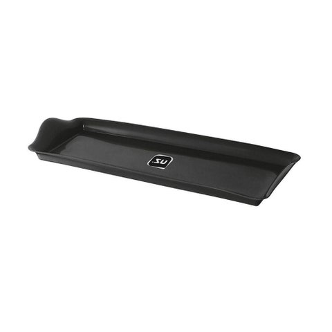 Bandeja Retangular Decorativa Servir Uz 38 X 16 Cm Preto