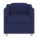 Ver imagem 2 de Kit 4 Poltronas Decorativa Tilla Suede Azul Marinho - Twdecora