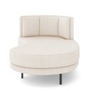 Ver imagem 4 de Sofá Chaise Longue Sala de Estar Living Lucca Direito D02 Linho Cru D-461 - Lyam Decor