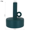 Ver imagem 5 de Vaso Shape Decorativo Enfeite Casa 18x14x14cm Cerâmica Verde