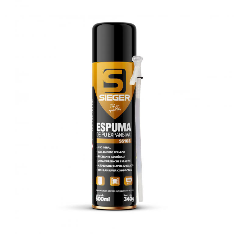 Espuma de Pu Expansiva Sieger Ss103 500ml 340g - 1