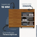 Ver imagem 5 de Cômoda 8 Gavetas 2 Portas New Triunfo Benetil Móveis - Cinamomo