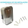 Dispenser Inox Sabonete Líquido Álcool Gel 500 Ml Manual de Parede Banheiro Importway Iwdsm-500 - 6
