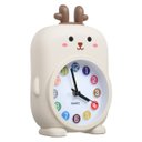 Ver imagem 2 de Relógio De Mesa Quarto Infantil Decorativo Animais Re-092 A Amigold Bege
