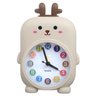 Relógio De Mesa Quarto Infantil Decorativo Animais Re-092 A Amigold Bege - 1