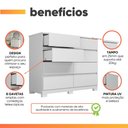 Ver imagem 5 de Cômoda 8 Gavetas Apolo