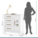 Ver imagem 7 de Cômoda Fly 1 Porta e 4 Gavetas Tigus Baby Branco