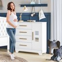 Ver imagem 5 de Cômoda Fly 1 Porta e 4 Gavetas Tigus Baby Branco