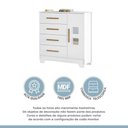 Ver mais imagens de Cômoda Fly 1 Porta e 4 Gavetas Tigus Baby Branco