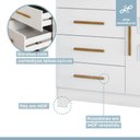 Ver imagem 6 de Cômoda Fly 1 Porta e 4 Gavetas Tigus Baby Branco