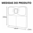 Ver imagem 6 de Cabeceira de Cama Box Estofada 120 Cm Viúva Decoração Laço Boucle