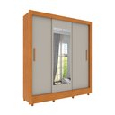 Ver imagem 3 de Guarda Roupa Casal com Espelho e Pés 3 Portas 4 Gavetas Taifa 190cm Espresso Móveis